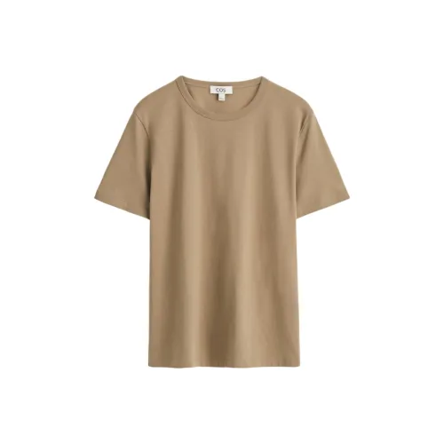 COS Бежевый Коричневый Мужская T-Рубашка