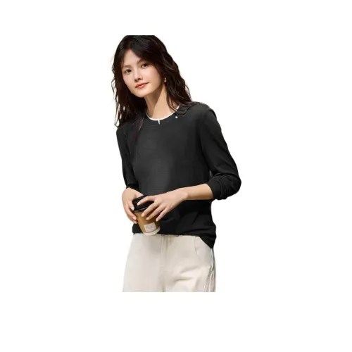 XWI Темно-серый Контраст с Светло-серым Женские T-рубашки