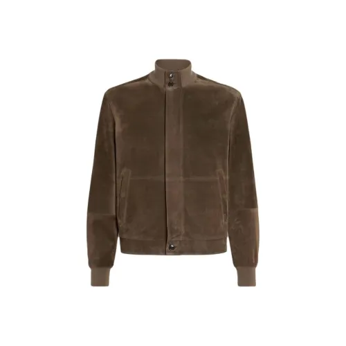 Zegna FW25 Кожаная Куртка Мужская