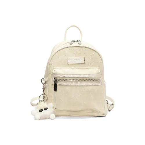 WRELS ПУ (полиуретан) Рюкзак Стандартный Экрю Серебристый Черный Розовый