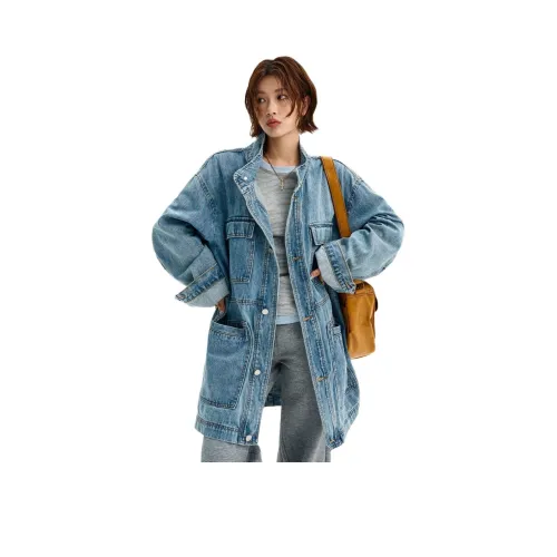 CASTLE WOODS Светло-синие Женские Куртки