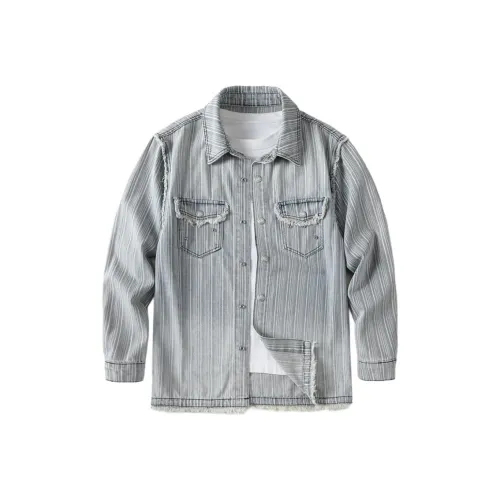 HELEH Светло-синие унисекс джинсовые куртки