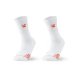 2 пачки носков без рисунка (белый с оранжевым + белый с оранжевым)