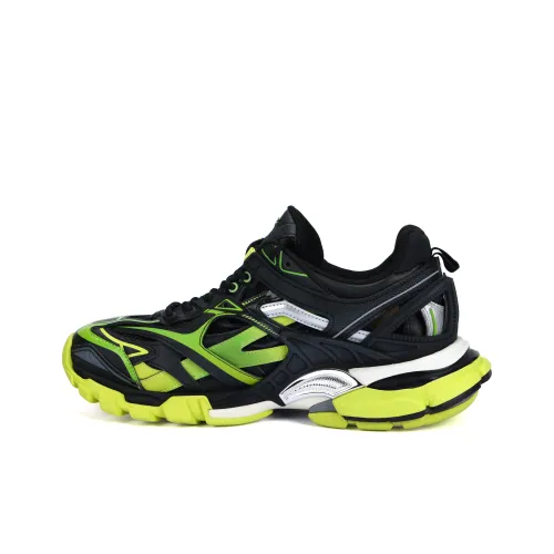 Balenciaga Track 2,0 Low Топ Толстая подошва Кроссовки Мужские Черный Зеленый Белый