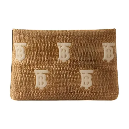 Burberry Рафия Клатч Женские Natural Beige