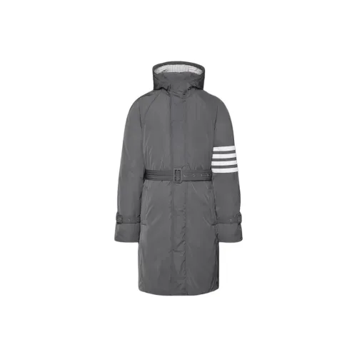 THOM BROWNE Серый Мужской Пуховик