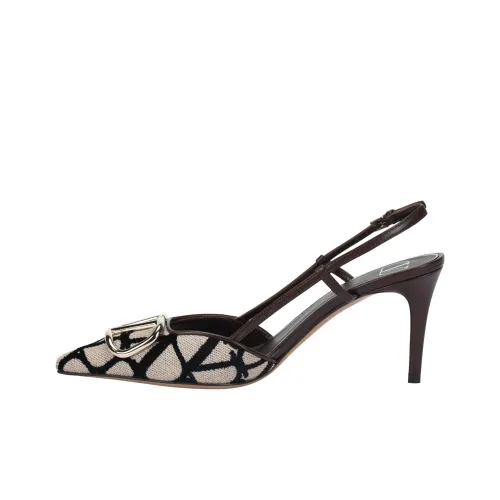 Valentino Узкий каблук высокий каблук 8 см женский умбра