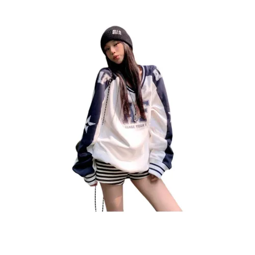 ZVJH Белый Унисекс Свитшоты