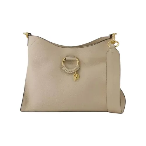 See By Chloe JOAN Series Коровья кожа Сумка через плечо Женская Цементный Бежевый
