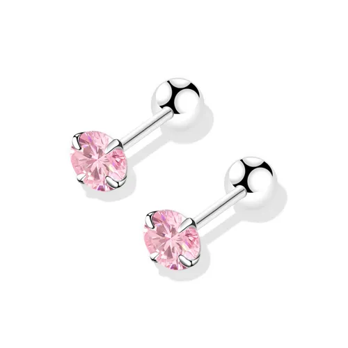 JianKai Серьги-гвоздики с серебряным покрытием женские