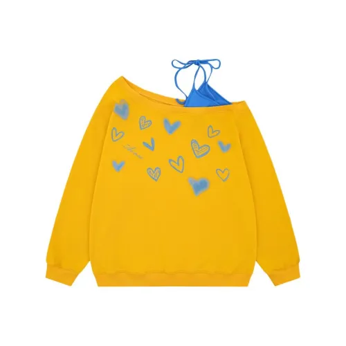 XIAOLIZI Желтый Унисекс Свитшоты