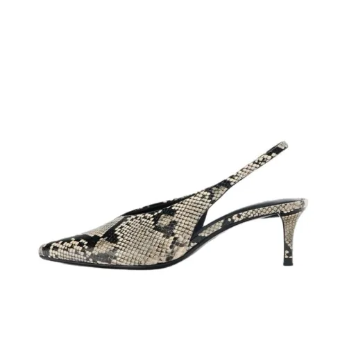 ZARA Узкий каблук Высокие каблуки 4CM Женские Серый Черный