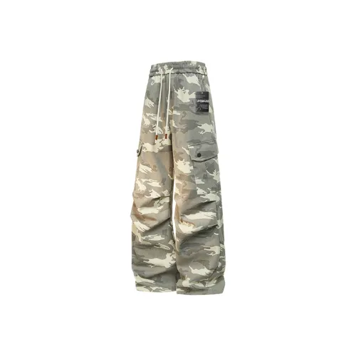 P8H9 Камуфляж Унисекс Карго Брюки