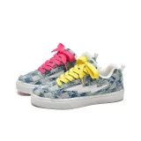 Звездный Синий (Желтый Розовый Обувь Шнурки)