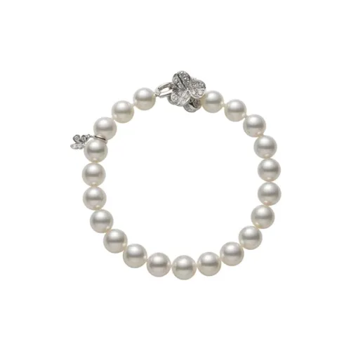 MIKIMOTO 18К Белое золото Браслеты Унисекс Белый