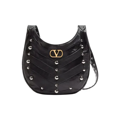 Valentino Овчина Хобо Сумка Сумка через плечо Маленькая Женская Черная