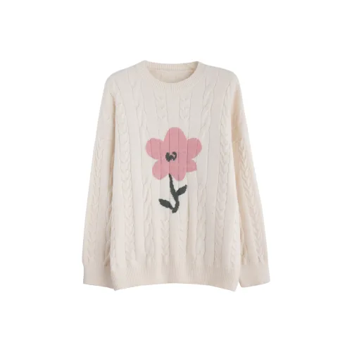 Tonlion Экрю Женские Свитера