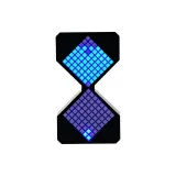 Черный электронный песочный час - синий свет