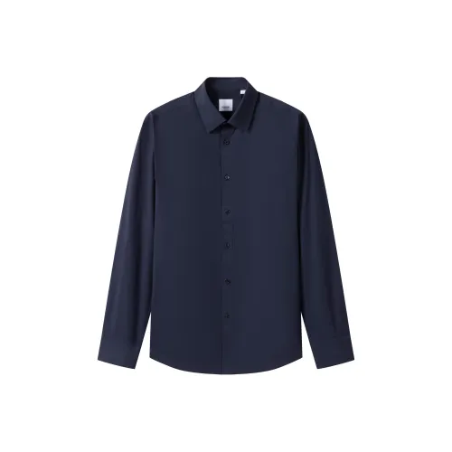 Burberry SS25 Рубашка Мужская Темно-синяя