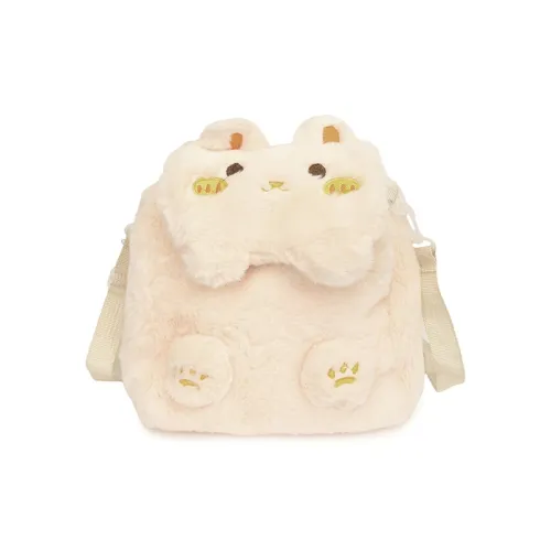 WHERE WHAT WHO Плюшевый Crossbody Сумка Регулярный Женский Экрю Розовый Коричневый