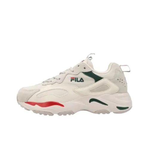 FILA Tracer Low Топ Толстая подошва Кроссовки Унисекс Серый Зеленый Красный