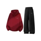 Бордовый (Mb Синий Серый Кит Логотип на груди) + Черный (Mb Синий Серый Кит Логотип на штанах)