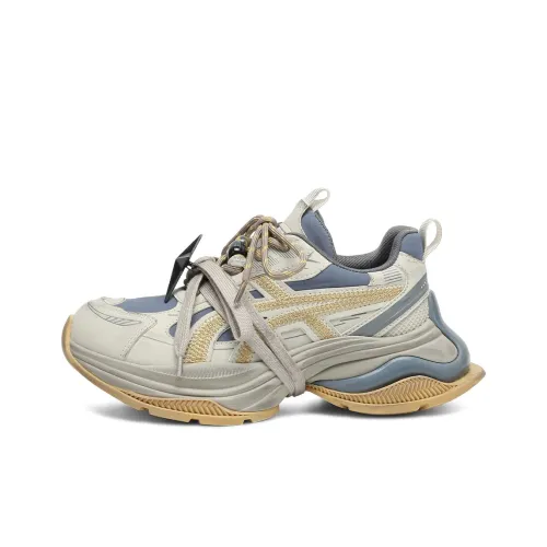 Rosa Bianca Высота Увеличивающие Дышащие Низкие Топ Кроссовки с Толстой Подошвой Женские