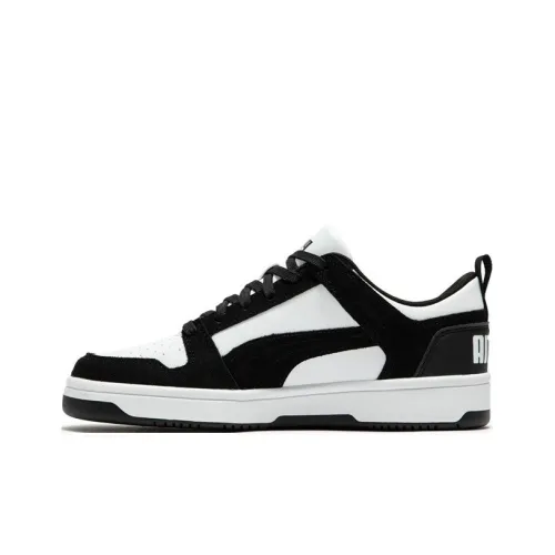 PUMA Rebound Layup Lo SD Low Топ Скейтборд Кроссовки Унисекс Черный Белый