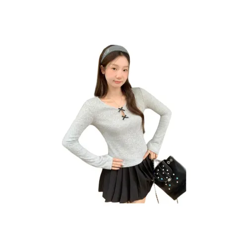 DANCANG Серые Женские T-рубашки