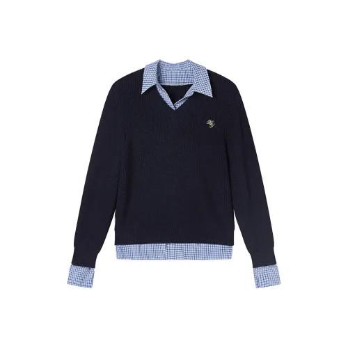 XIANGYING Темно-синие женские свитера