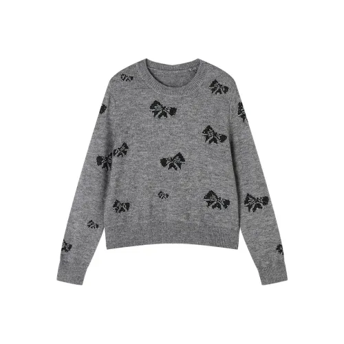 XIANGYING Средне-серый Женский Свитер