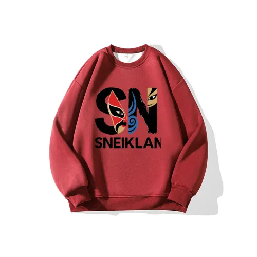 SNEIKLAU Red Unisex Свитшоты
