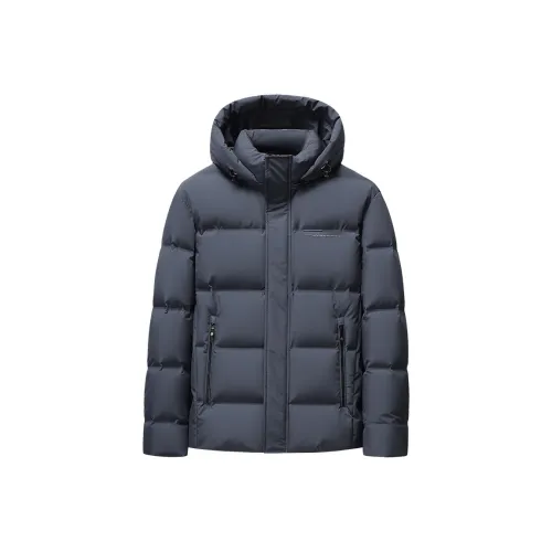 COMBO Зимний Тепловой Гусиный пух Топ с капюшоном Укороченный пуховик Мужской