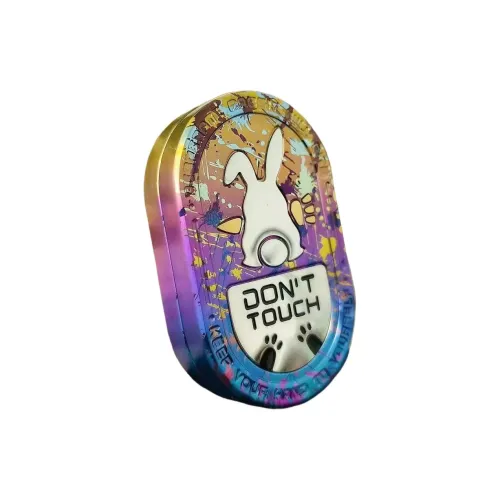 Fengton Титановый сплав Кляксы чернил Агрессивный Кролик RHYTHM Вращающийся Карта PUSH Кончик пальца Волчки