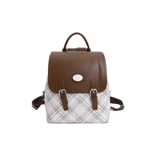 Single Warehouse ПУ (полиуретан) Рюкзак Стандартный Женский Кофейный