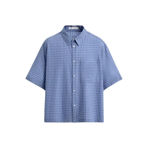 ZARA Blue Men's Shirts ZARA Синие Мужские Рубашки