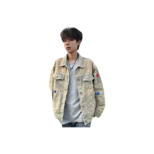 NRXX Желтая Грязная Мужская Куртка