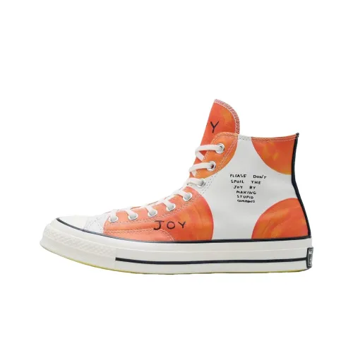 Converse x MARC JACOBS CHUCK TAYLOR Скейтборд Кроссовки Унисекс Белый Оранжевый