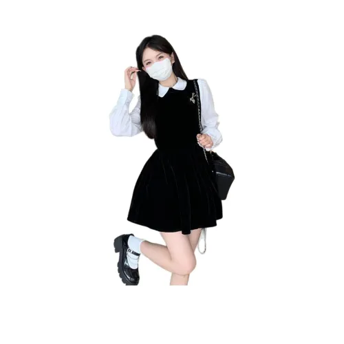 GIUHF Длинное платье с длинными рукавами женское