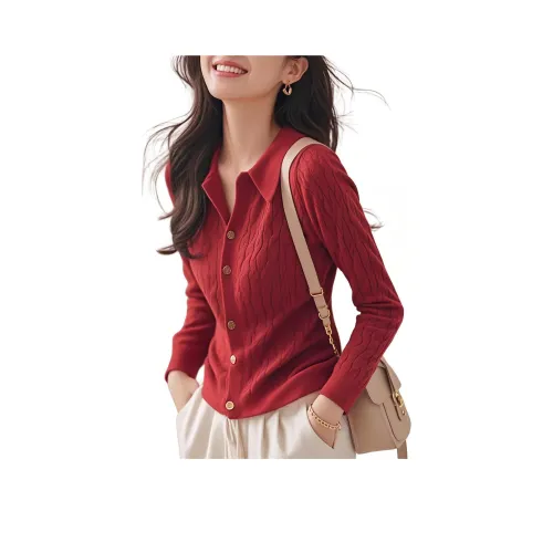 Flowers in water Трикотаж Женский Красный