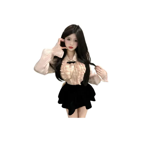 GIUHF Длинное платье с длинными рукавами женское