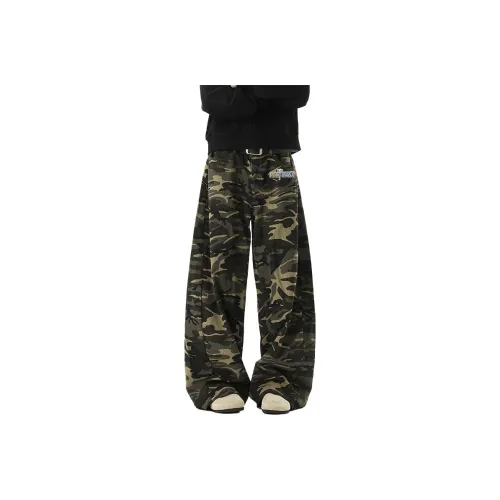 MIXWWF Камуфляж Унисекс Повседневные Штаны