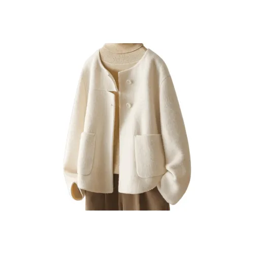 IHIMI Звезда Экрю Женское Пальто