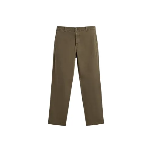 ZARA Темный хаки Мужские Повседневные Штаны