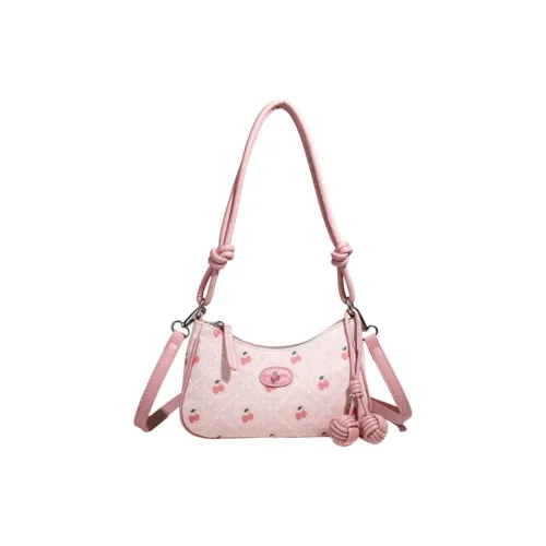 GATOER ПУ (полиуретан) Сумка через плечо Женская Экрю Розовая