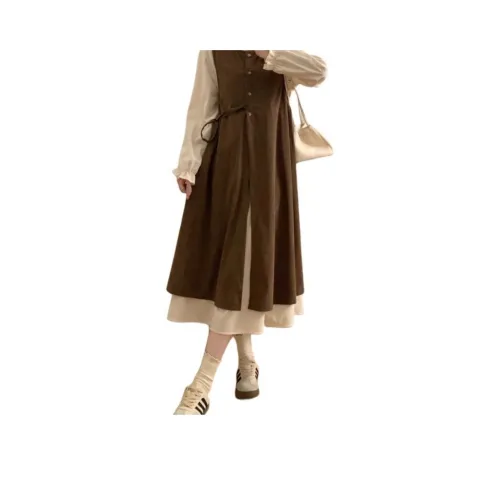 GIUHF Длинное платье с длинными рукавами женское