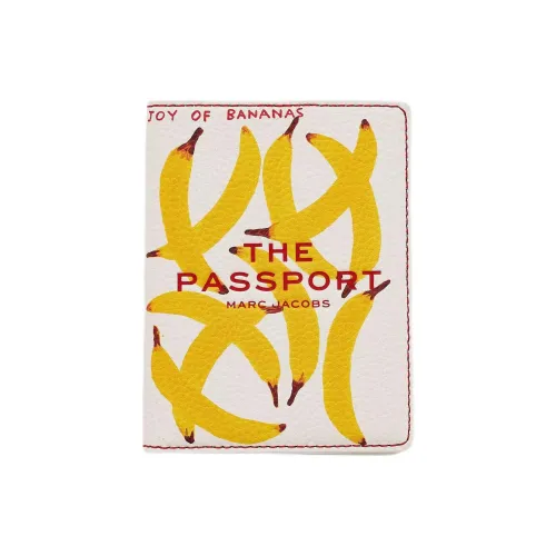 MARC JACOBS David Shrigley Коллаборация Кожа Держатель для карт Женские Желтый и Бежевый