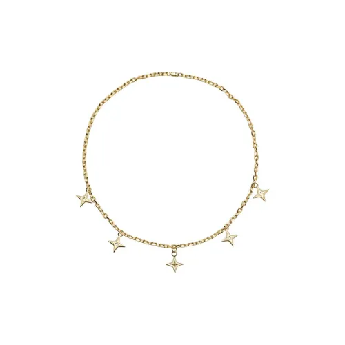 Растворение Титановая сталь UNIQUE Дизайн Элегантность Синцзи Ключица Цепь Унисекс