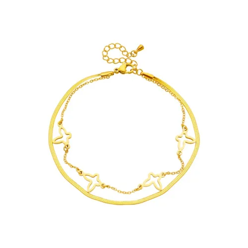 CHIEMOT Титановые стальные браслеты на щиколотку для женщин