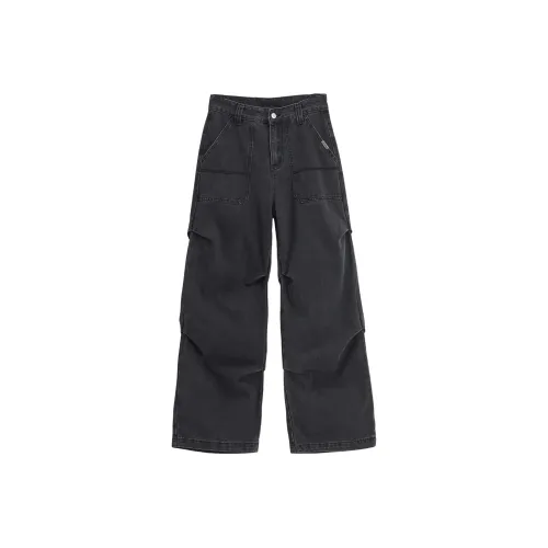 ENTONG Черный Серый Цвет Унисекс Джинсы